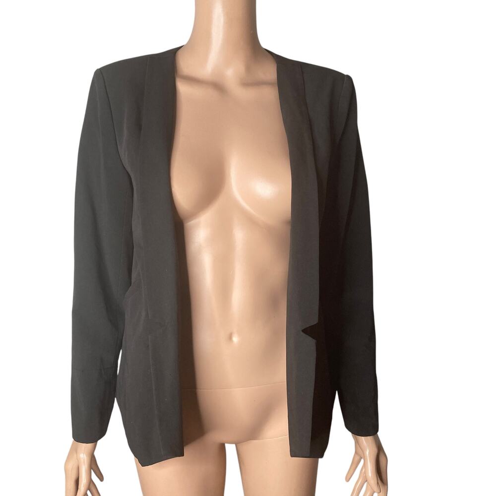 Jessica Simpson Blazer Womens Small Open Front Black